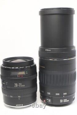 Canon EOS 5 QD Quartz Date 35mm SLR Film Camera 28-70mm F/3.5-4.5 90-300mm Lens
