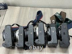 Canon EOS Film Camera + Lens Lot Elan II 630 7E Rebel G 2000 35-80 18-55 80-200