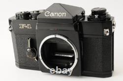 Canon F1 LATE Black Film Camera + New FD 50mm f/1.4 Lens? N. MINT? JAPAN #242