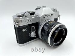 Canon FT QL 35mm Film Camera With 50mm f/1.8 Lens Very Good