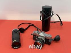 Canon FTb 35mm SLR Film Camera with FD 50mm f1.8 + 100-200mm Lens Kit