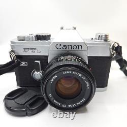 Canon FTb QL 35mm SLR Film Camera with 50mm f/1.8 FD Lens- Tested & Working