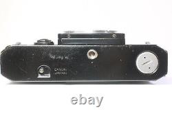 Canon F-1 35mm SLR Film Camera Black FD 50mm F/1.4 S. S. C MF Lens Case