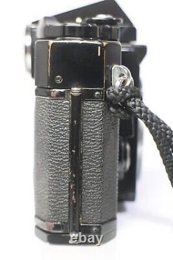 Canon F-1 35mm SLR Film Camera Black FD 50mm F/1.4 S. S. C MF Lens Case