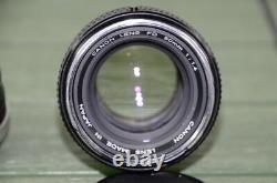 Canon F-1 35mm SLR Film Camera with FD 50mm 11.4 Lens & 2x Tele Converter