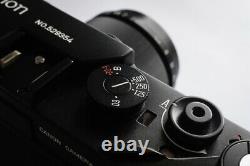 Canon L3 35mm film camera (black) & 50mm f1.8 lens (black) repaint by Shueido