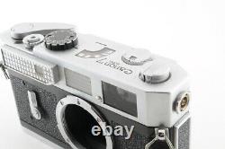Canon Model 7 Rangefinder Film Camera LEICA Screw Mount with 50mm f/1.4 L39 Lens