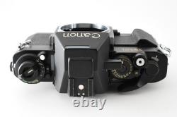 Canon New F-1 AE 35mm Film Camera NFD 50mm f1.4 Lens JAPAN Very Good #196