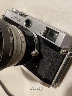 Canon P Rangefinder Film Camera with 50mm F1.4 Lens With Hood