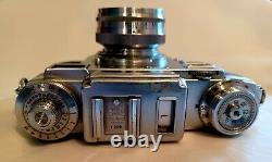 Carl Zeiss Ikon Contax IIIa 35mm Film Camera with Sonnar 50mm F/1.5 lens 2 Issues