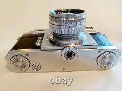 Carl Zeiss Ikon Contax IIIa 35mm Film Camera with Sonnar 50mm F/1.5 lens 2 Issues