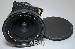 Carl Zeiss Jena Lamegon 100mm f8 Wide Lens Linhof Technika Board 4x5 5x7 Camera
