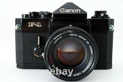 Checked Canon F-1 Late Model Film Camera with FD 50mm F1.4 lens from Japan 562203