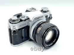 Chrome Canon AE-1 + Canon 50mm f/1.4 SSC Lens Manual Film Camera Kit -Very Good