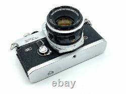 Chrome Canon FTb-QL 35mm SLR Camera with 50mm f/1.8 FL Lens Fast Shipping