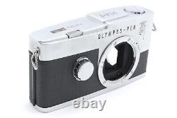 Cla'd Mint Olympus Pen F Black 35mm SLR Film Camera 38mm F1.8 Lens From Japan