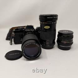 Contax 139 Quartz 35mm SLR Film Camera with 75-200, 28-85, 28mm Lens