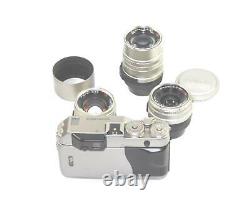 Contax G1 Titanium Camera With Contax 28mm, 45mm, 90mm T G lenses Ex++