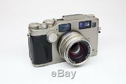 Contax G2 Film Camera Carl Zeiss 45mm f/2 Lens TLA 200 Flash Mint in Box 35mm