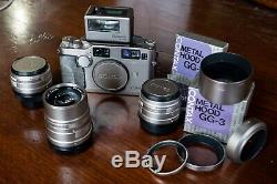 Contax G2 Set with 28/45/90 Lenses, TLA-200 Flash Kit