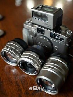 Contax G2 Set with 28/45/90 Lenses, TLA-200 Flash Kit