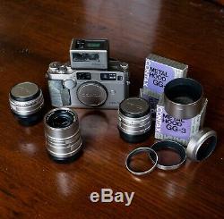 Contax G2 Set with 28/45/90 Lenses, TLA-200 Flash Kit