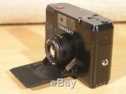Contax T 35mm Rangefinder Film Camera with38mm F2.8 T Sonnar Lens And T14 Flash