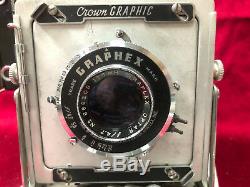 Crown Graphic 4 x 5 with Optar 135mm f4.7 lens