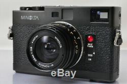 EXCELLENTMinolta CLE 35mm Film Camera + M-Rokkor 28mm F/2.8 Lens #4192