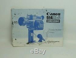 EXCELLENT Canon 514XL-S Super 8 8mm Movie Camera C8 Zoom Lens FILM TESTED US