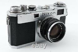 EXC +4 Nikon S2 Late Model Black Dial + Nikkor H. C 50mm f2 Lens Japan 7370