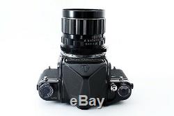 EXC +4 Pentax 6x7 67 Eye Level Finder + 75mm Lens + Grip Hood From Japan 4290
