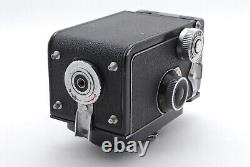 EXC+4 withCase Yashica-D TLR Film Camera Black Yashikor 80mm F3.5 Lens JAPAN