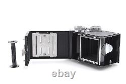EXC+4 withCase Yashica-D TLR Film Camera Black Yashikor 80mm F3.5 Lens JAPAN