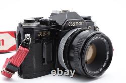 EXC+5 Canon AE-1 Black 35mm Film Camera SLR FD 50mm f/1.8 SC S. C Lens JAPAN