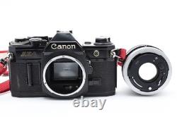 EXC+5 Canon AE-1 Black 35mm Film Camera SLR FD 50mm f/1.8 SC S. C Lens JAPAN