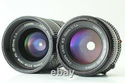 EXC+5 Canon AE-1 SLR Film Camera Body New FD 50mm f1.4 35-70mm f4 Lens JAPAN