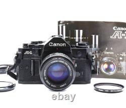 EXC+5? Canon A-1 35mm SLR Film Camera New FD NFD 50mm F/1.4 Lens From JAPAN