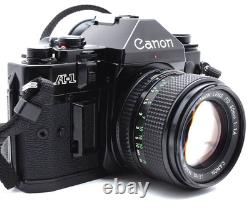 EXC+5? Canon A-1 35mm SLR Film Camera New FD NFD 50mm F/1.4 Lens From JAPAN