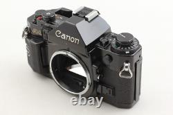 EXC+5 Canon A-1 Black 35mm Film Camera Body New FD 35-70mm F3.5-4.5 Lens JAPAN
