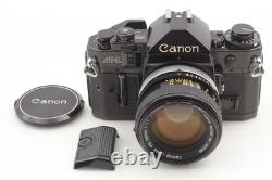 EXC+5 Canon A-1 Black 35mm SLR Film Camera Body FD 50mm F1.4 S. S. C. Lens JAPAN