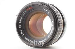 EXC+5 Canon A-1 Black 35mm SLR Film Camera Body FD 50mm F1.4 S. S. C. Lens JAPAN