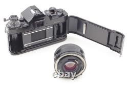 EXC+5 Canon A-1 Black 35mm SLR Film Camera Body New FD 50mm F1.8 Lens JAPAN