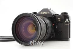 EXC+5 Canon A-1 Black SLR Film Camera Body New FD 35-105mm F3.5 Lens JAPAN