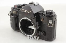 EXC+5 Canon A-1 Black SLR Film Camera Body New FD 35-105mm F3.5 Lens JAPAN