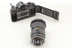 EXC+5 Canon A-1 Black SLR Film Camera Body New FD 35-105mm F3.5 Lens JAPAN