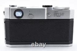 EXC+5 Canon Model 7 35mm Rangefinder Film Camera 50mm f1.8 Lens From JAPAN
