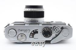 EXC+5 Canon Model 7 35mm Rangefinder Film Camera 50mm f1.8 Lens From JAPAN