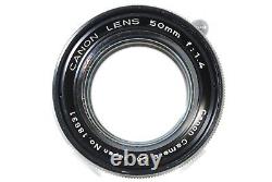 EXC+5 Canon P Rangefinder 50mm f/1.4 Lens 35mm Film Camera LTM L39 From JAPAN