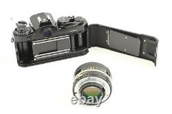 EXC+5+ Nikon FE Black 35mm SLR Film Camera + Ai 50mm f/1.4 Lens From JAPAN K98